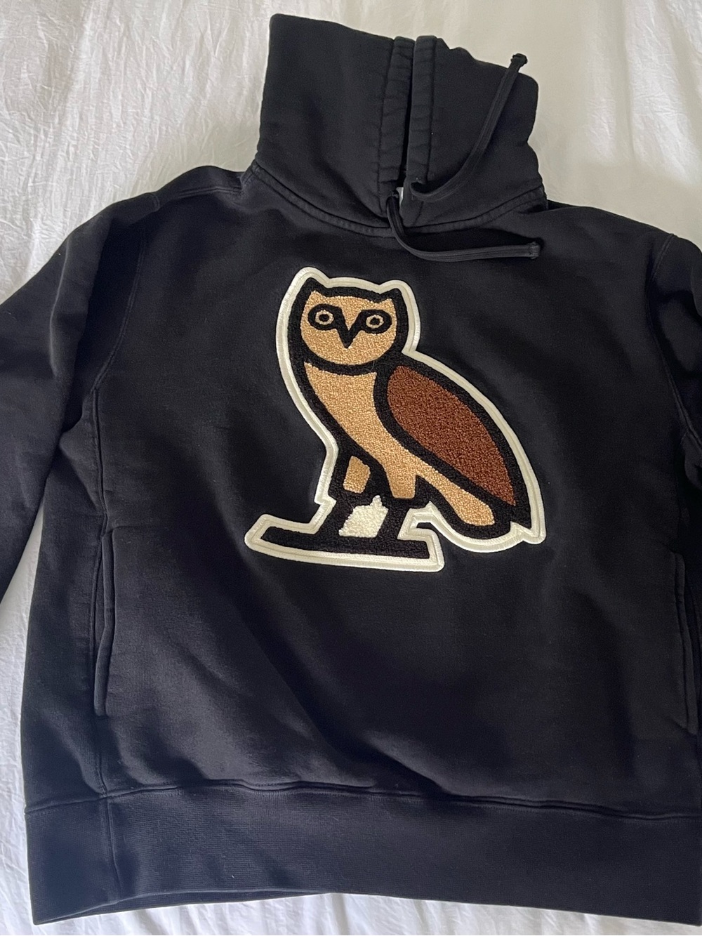 OVO Men’s XS Hoodie with Chenille Owl Patch